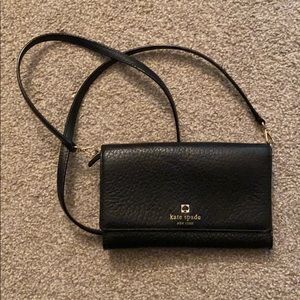 Like-new Kate Spade black crossbody purse